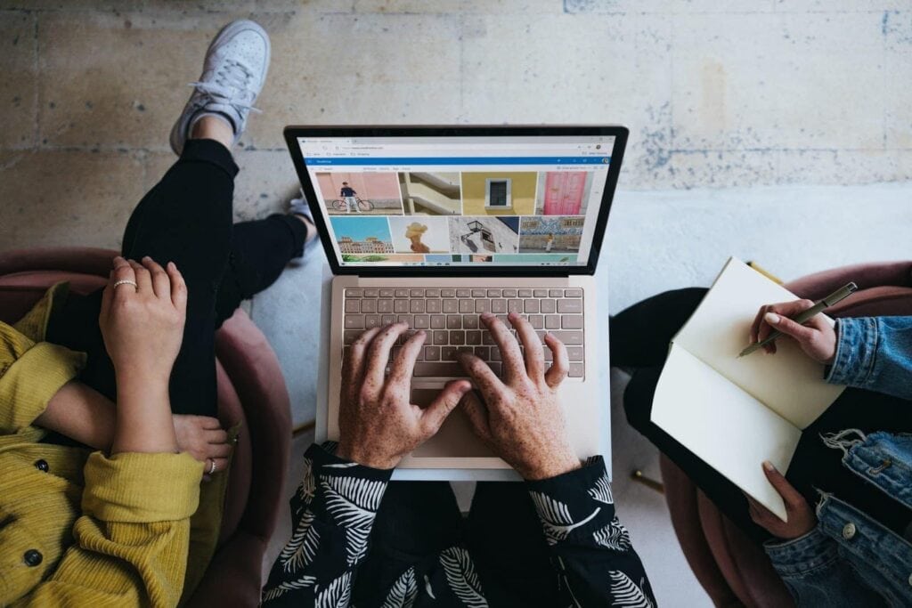 Team collaborating using a client portal WordPress client portal