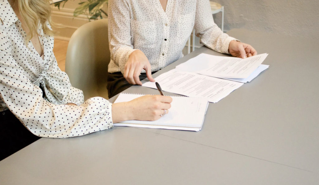 Signing contract strong client relationship