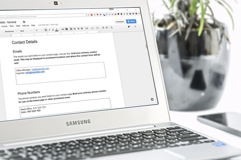 google docs content collection