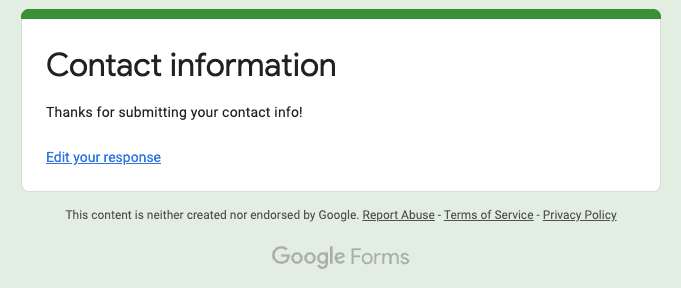google forms
