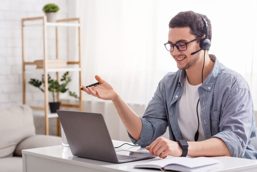 Man working from home man working from home