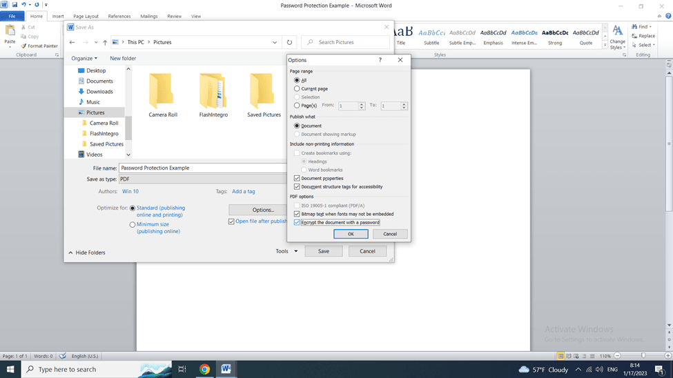 How to add password to PDF file