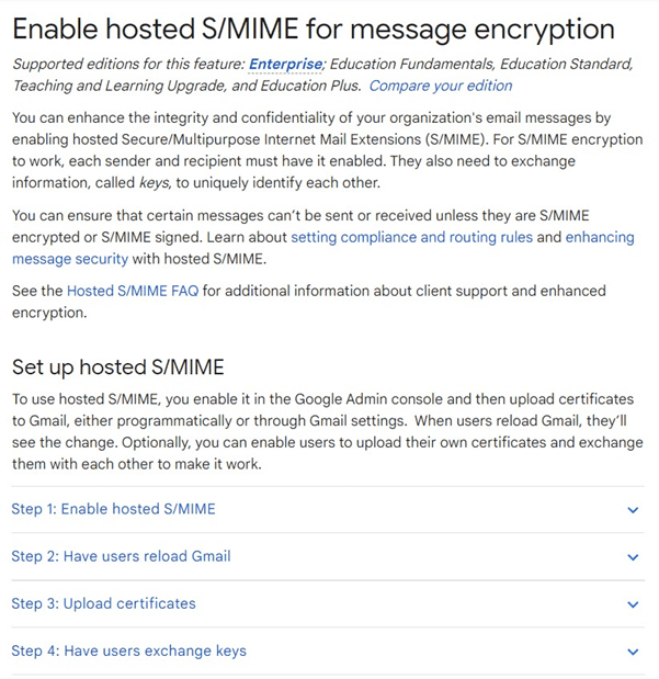 How to enable email encryption in Gmail