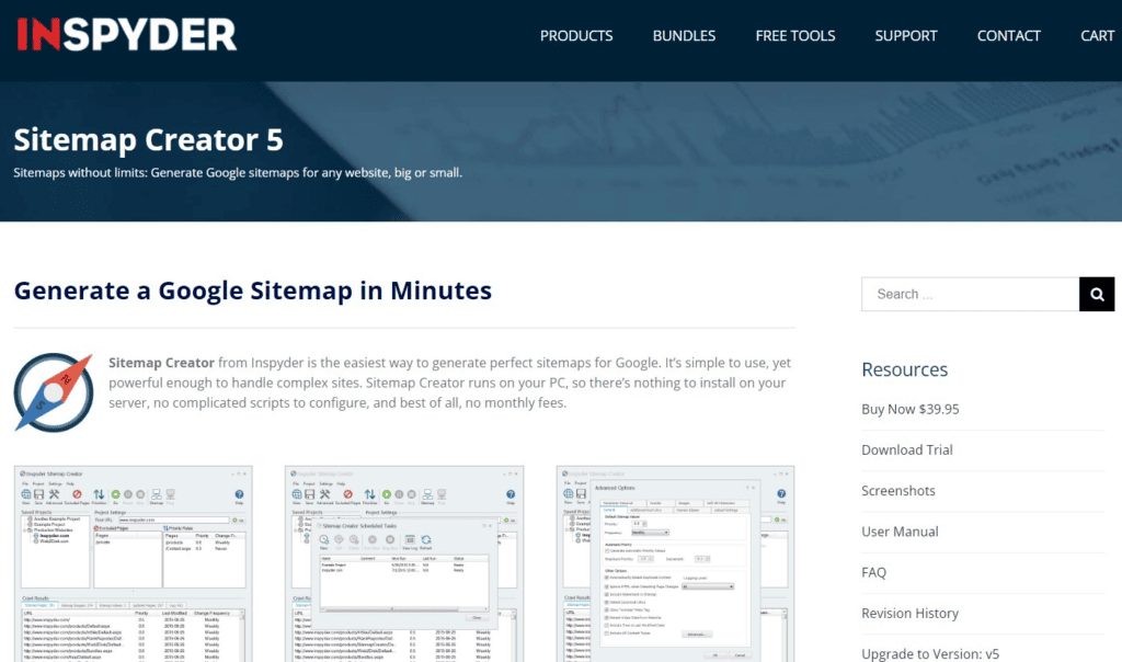 sitemap tools