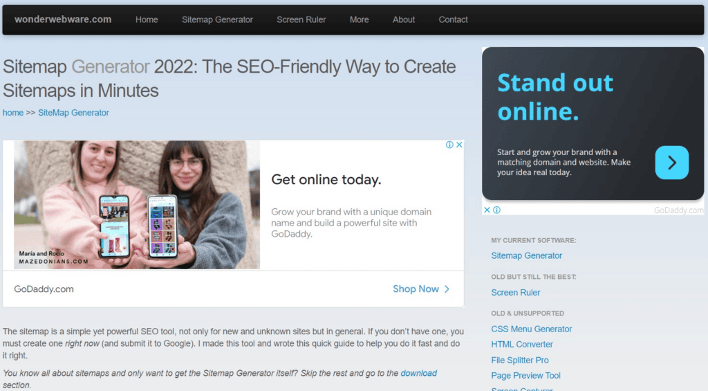 sitemap tools