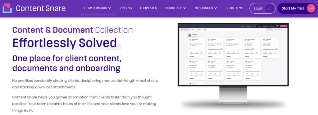 Content Snare create a trademark questionnaire with Content Snare