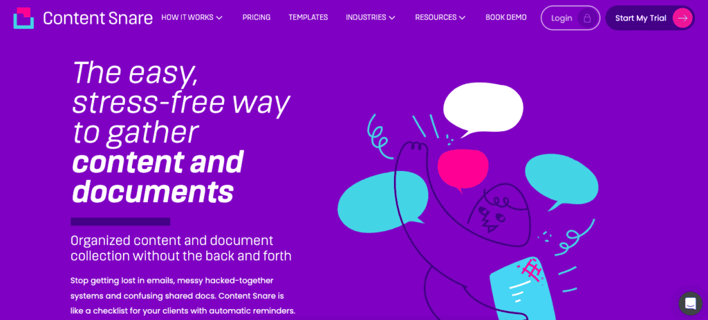 Content Snare client organizer