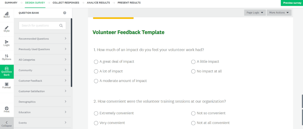 survey monkey customization features survey monkey customization features