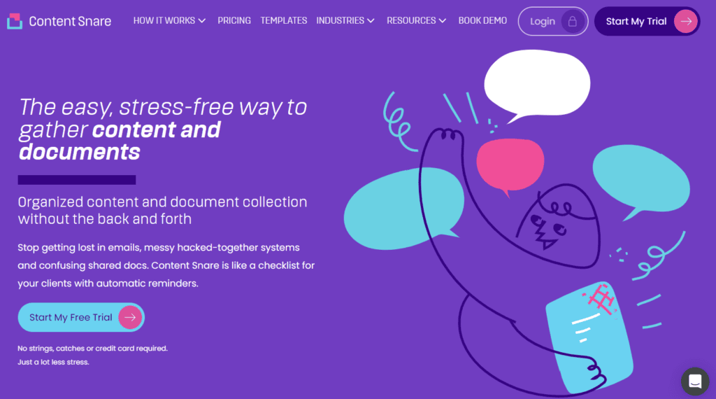 Content Snare create a questionnaire for a facility manager with Content Snare
