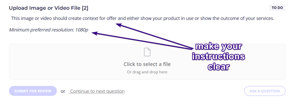 collect customer data collect customer data with clear instructions